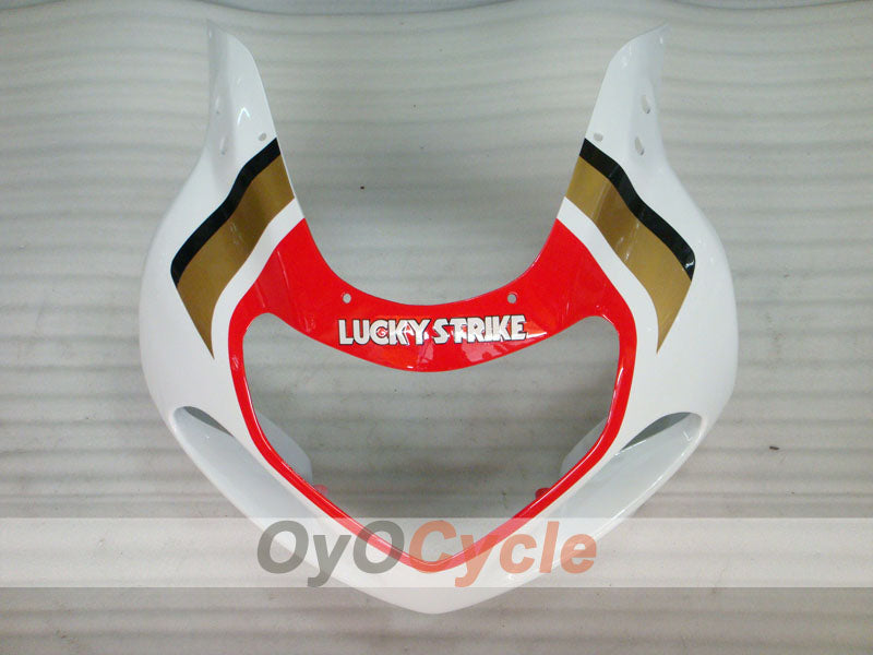 Injection Fairing kit for 01-03 GSX R600 - Red, White - Lucky Strike #OYO87901057
