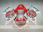 Injection Fairing kit for 01-03 GSX R600 - Red, White - Lucky Strike #OYO87901057
