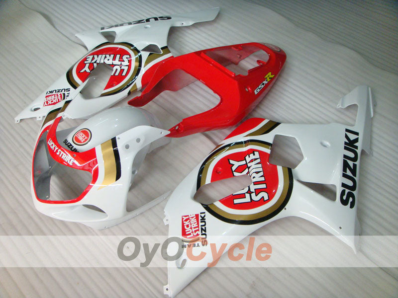 Injection Fairing kit for 00-03 GSX R750 - Red, White - Lucky Strike #OYO87901061 Secondary image