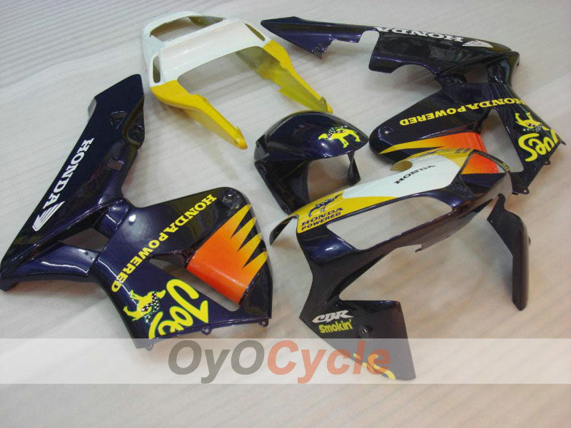 Injection Fairing kit for 03-04 CBR600RR - Yellow, Purple - Camel #OYO87902504