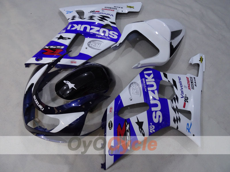 Injection Fairing kit for 00-02 GSX R1000 - Blue, White - MICHELIN #OYO87905183
