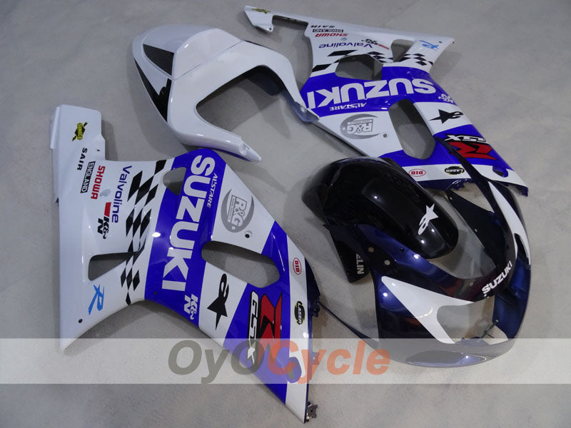 Injection Fairing kit for 00-02 GSX R1000 - Blue, White - MICHELIN #OYO87905183