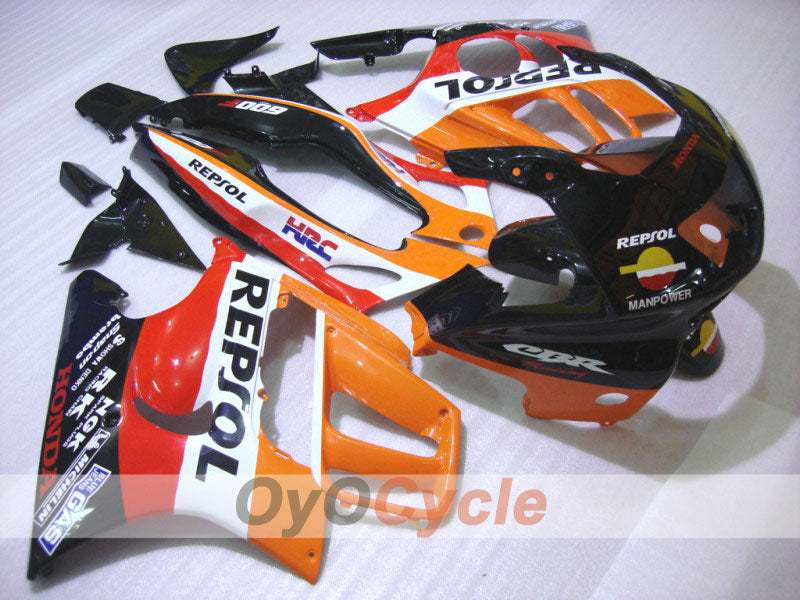 Injection Fairing kit for 95-96 CBR600F3 - Orange, Black - Repsol #OYO87902761