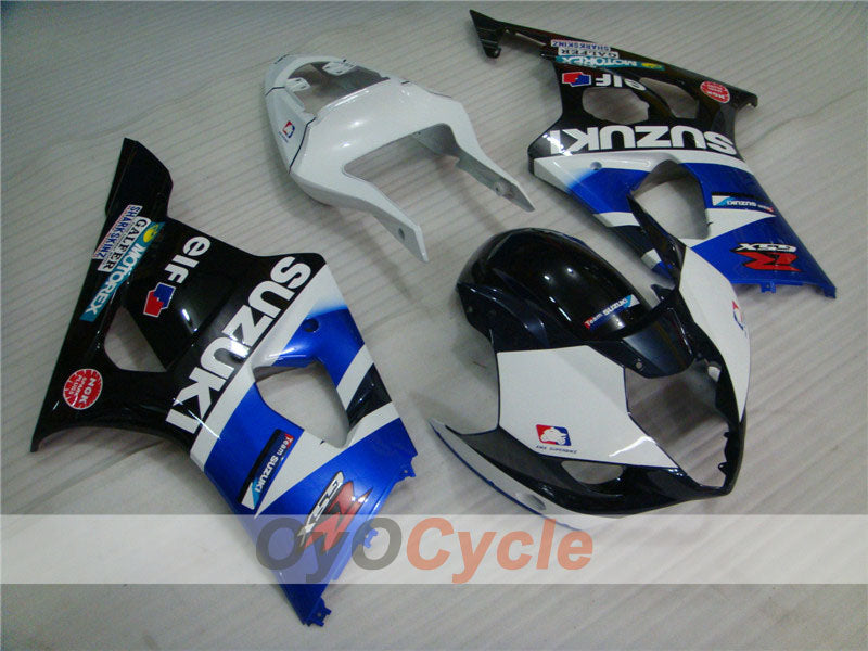 Injection Fairing kit for 03-04 GSX R1000 - White, Black - MOTOREX #OYO87901845 Secondary image