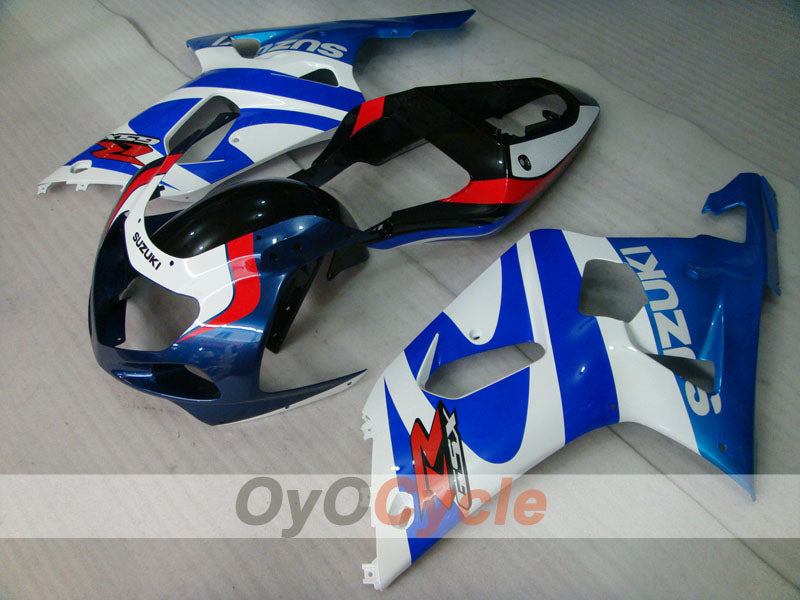 Injection Fairing kit for 00-03 GSX R750 - Blue, White - Factory Style #OYO87905123