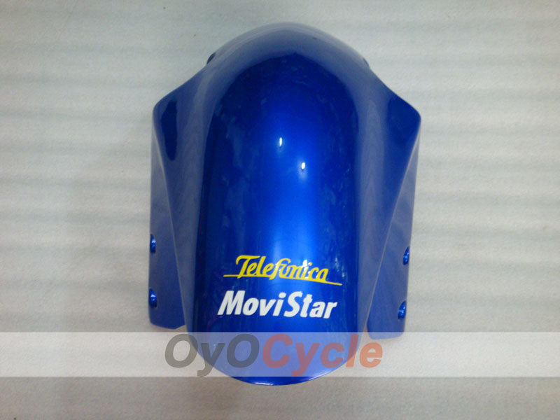 Injection Fairing kit for 01-03 GSX R600 - Red, Blue - Movistar #OYO87901062