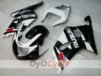 Injection Fairing kit for 01-03 GSX R600 - White, Black - Factory Style #OYO87901132