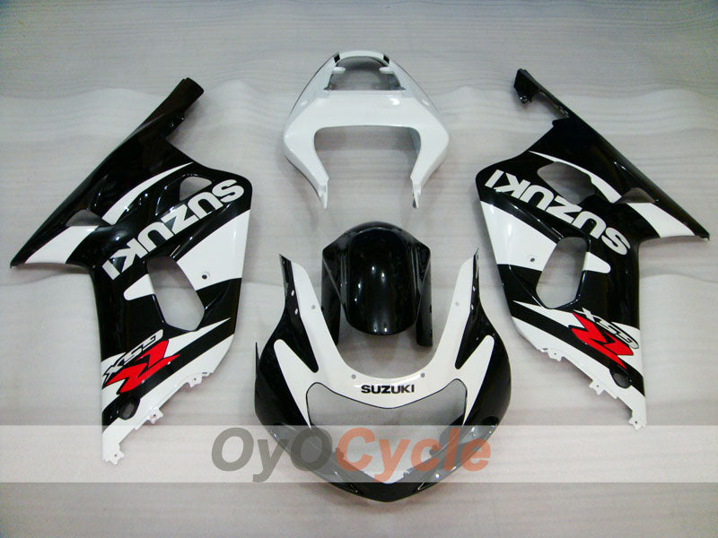 Injection Fairing kit for 01-03 GSX R600 - White, Black - Factory Style #OYO87901132