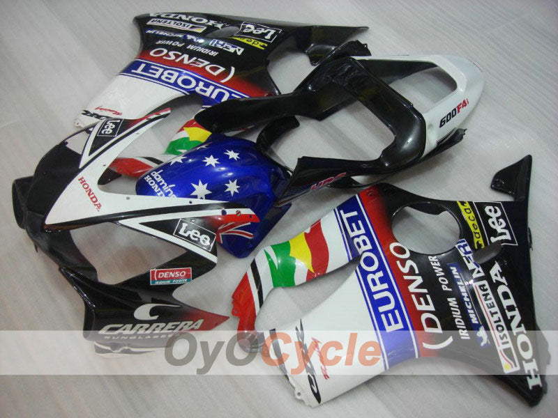 Injection Fairing kit for 01-03 CBR600F4i - Multicolour - Lee, MICHELIN #OYO87900161 Main image