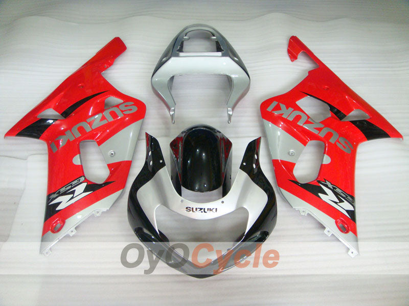 Injection Fairing kit for 00-02 GSX R1000 - Red, Silver - Factory Style #OYO87901785 Secondary image