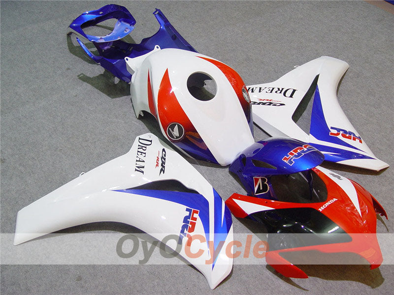 Injection Fairing kit for 08-11 CBR1000RR - Red, White - Dream #OYO87900656