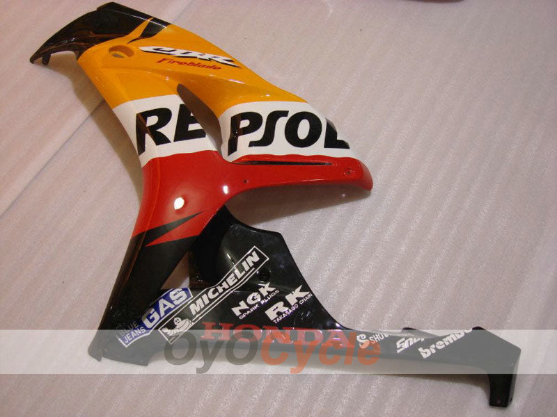 Injection Fairing kit for 06-07 CBR1000RR - Orange, Black - Repsol #OYO87900638