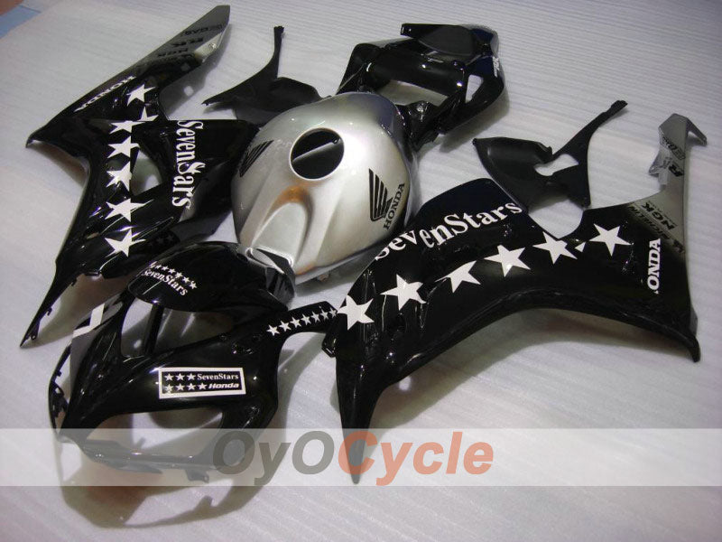 Injection Fairing kit for 06-07 CBR1000RR - Black, Silver - SevenStars #OYO87900650