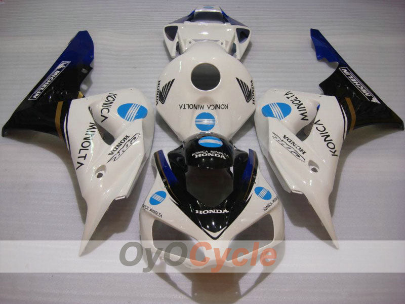 Injection Fairing kit for 06-07 CBR1000RR - White, Black - Konica Minolta #OYO87900614 Main image