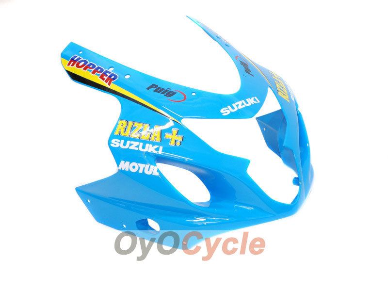 Injection Fairing kit for 04-05 GSXR600 - Blue, Black - MOTUL, Rizla+ #OYO87901409