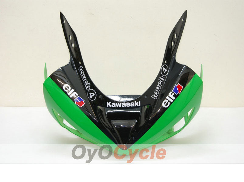 Injection Fairing kit for 03-04 NINJA ZX-6R - Green, Black - Monster #OYO87901807