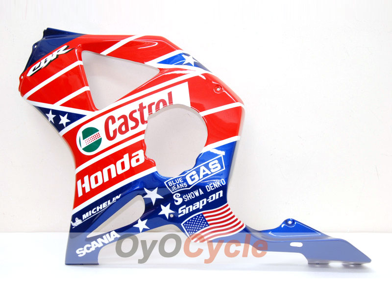Injection Fairing kit for 02-03 CBR900RR 954 - Red, Blue - Castrol #OYO87902700