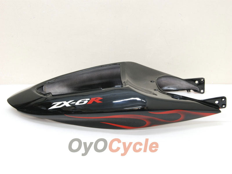 Injection Fairing kit for 05-06 NINJA ZX-6R - Red, Black - Flame #OYO87901865