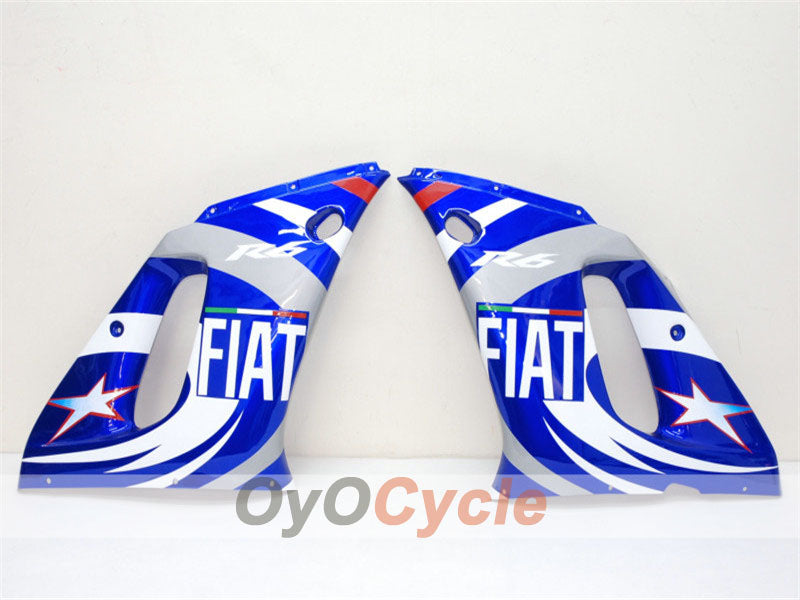 Injection Fairing kit for 98-02 YZF-R6 - Blue, White - FIAT, MOTUL #OYO87900985 Secondary image
