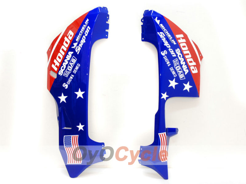 Injection Fairing kit for 03-04 CBR600RR - Red, Blue - Castrol #OYO87900222