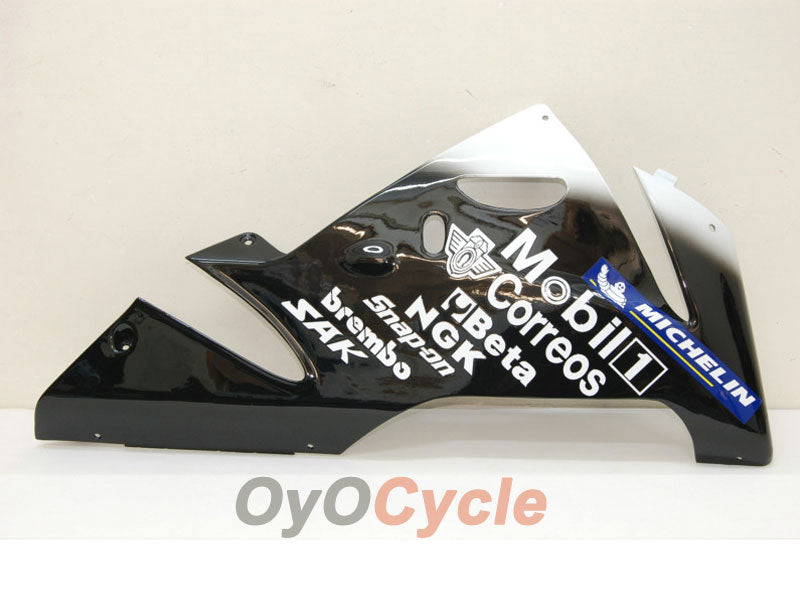 Injection Fairing kit for 04-05 NINJA ZX-10R - White, Black - West #OYO87901550