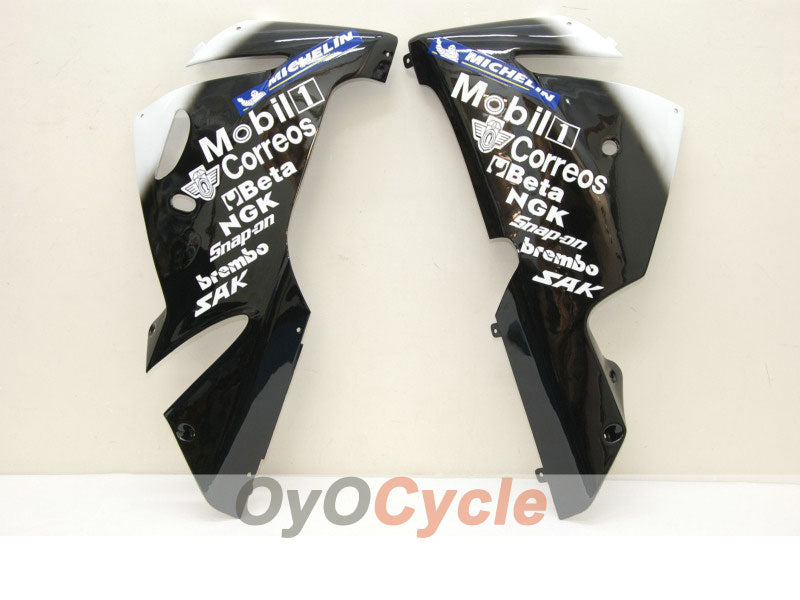 Injection Fairing kit for 04-05 NINJA ZX-10R - White, Black - West #OYO87901550