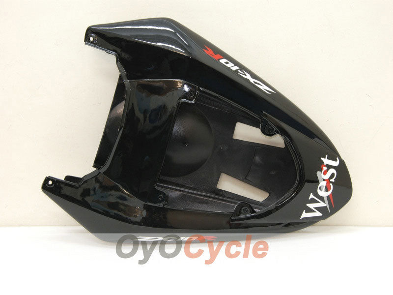 Injection Fairing kit for 04-05 NINJA ZX-10R - White, Black - West #OYO87901550