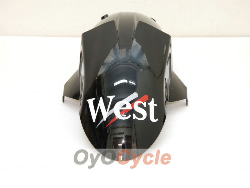Injection Fairing kit for 04-05 NINJA ZX-10R - White, Black - West #OYO87901550