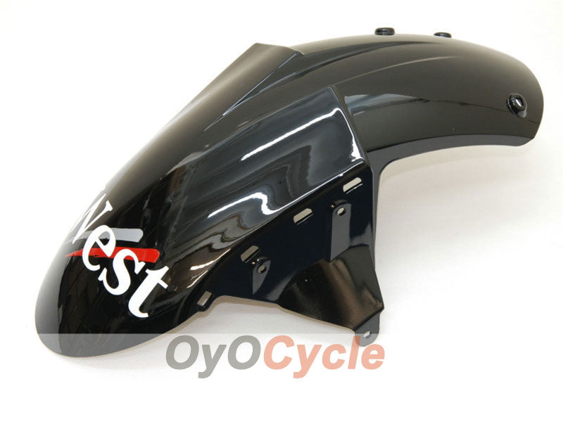 Injection Fairing kit for 04-05 NINJA ZX-10R - White, Black - West #OYO87901550