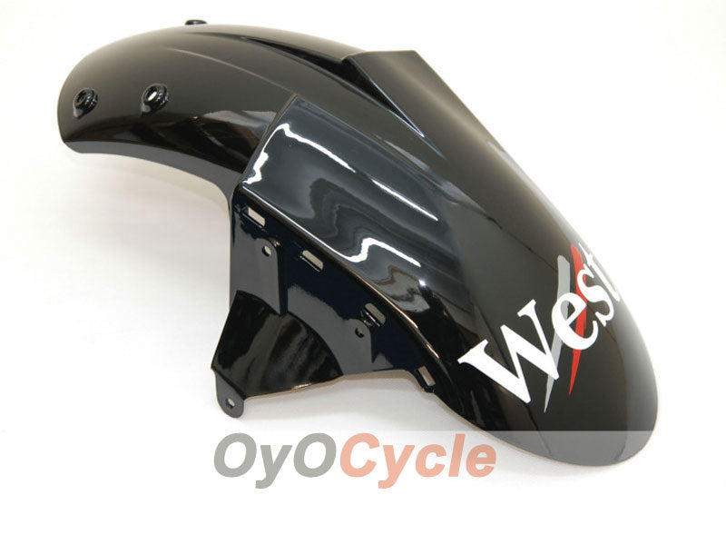 Injection Fairing kit for 04-05 NINJA ZX-10R - White, Black - West #OYO87901550