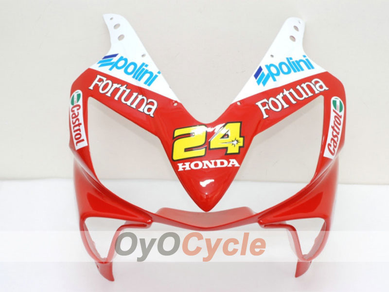 Injection Fairing kit for 01-03 CBR600F4i - Red, Yellow - Castrol #OYO87900156 Secondary image