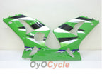 Injection Fairing kit for 03-04 NINJA ZX-6R - Green, White - Factory Style #OYO87901761