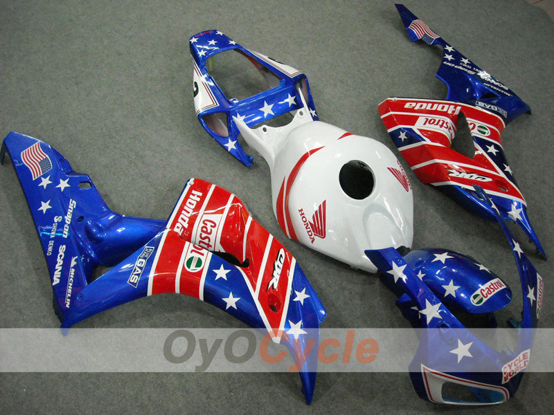Injection Fairing kit for 06-07 CBR1000RR - Red, Blue - Castrol #OYO87902850