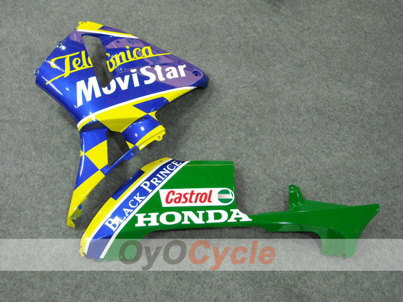 Injection Fairing kit for 05-06 CBR600RR - Yellow, Blue - Castrol, Movistar #OYO87900269 Secondary image