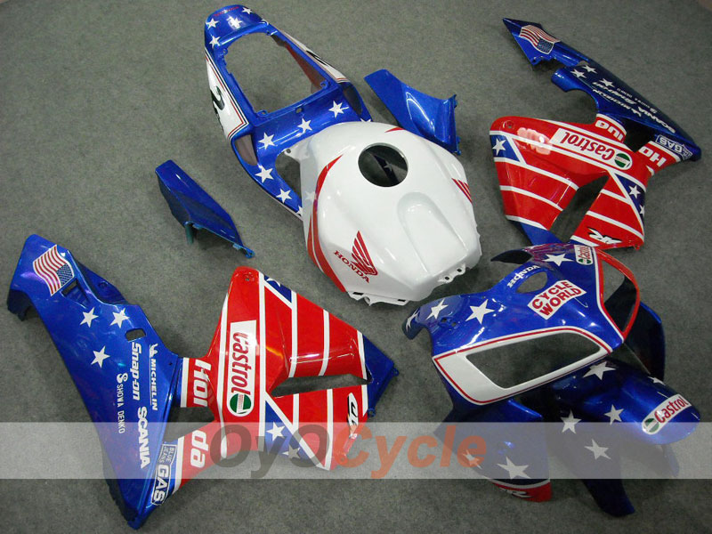 Injection Fairing kit for 05-06 CBR600RR - Red, Blue - Castrol #OYO87900234 Secondary image