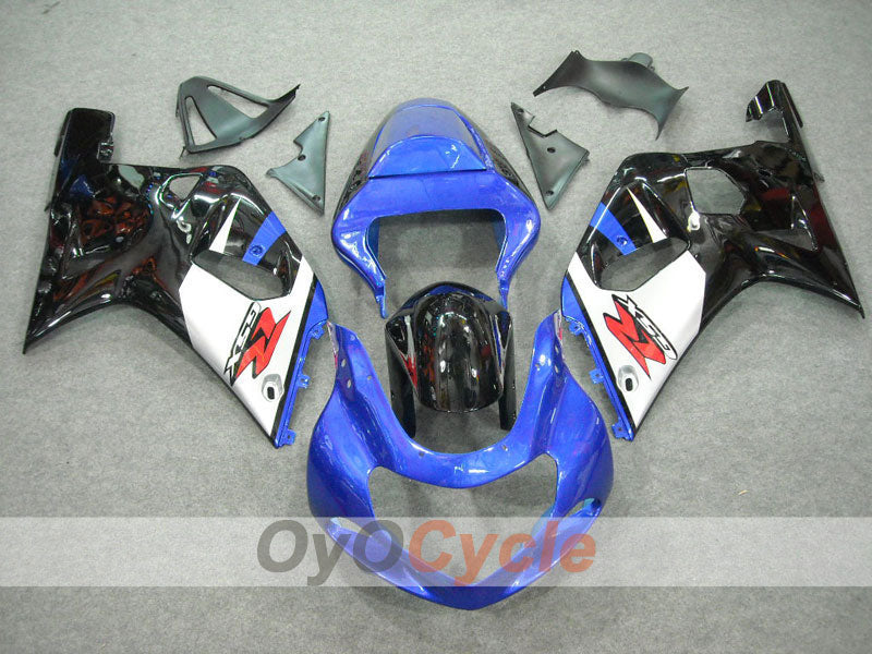 Injection Fairing kit for 01-03 GSX R600 - Blue, Black - Factory Style #OYO87901078 Main image