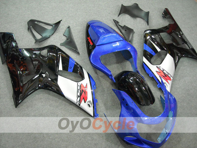 Injection Fairing kit for 00-03 GSX R750 - Blue, Black - Factory Style #OYO87901079