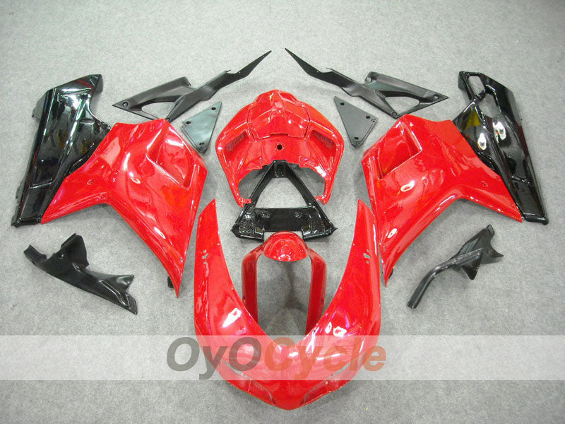 Injection Fairing kit for 09-11 Ducati 1198 - Red, Black - Factory Style #OYO87902331 Main image