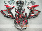 Injection Fairing kit for 08-10 GSX R750 - Red, Black - Flame #OYO87901429