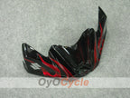 Injection Fairing kit for 08-10 GSX R750 - Red, Black - Flame #OYO87901429