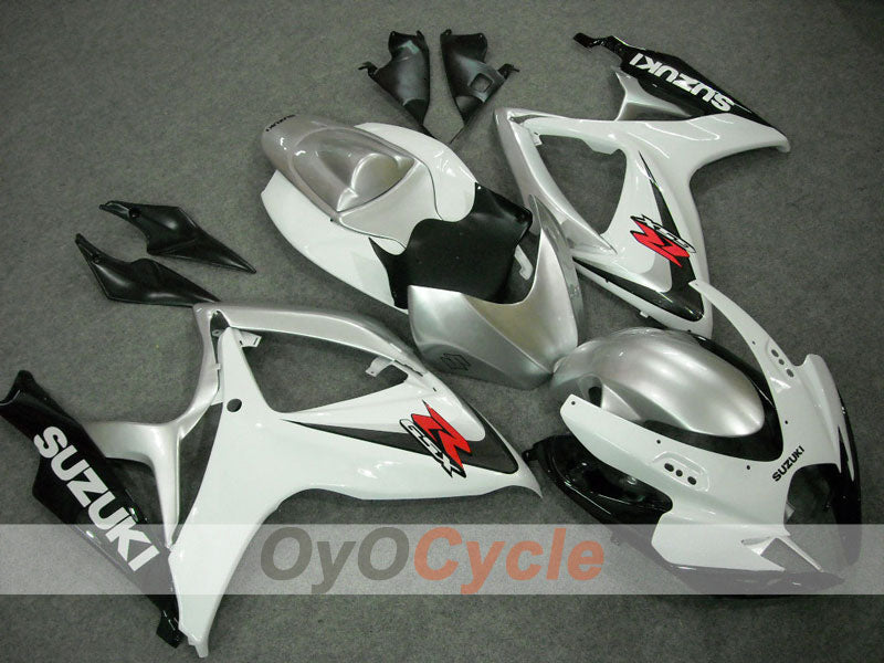 Injection Fairing kit for 06-07 GSX R600 - White, Silver - Factory Style #OYO87901534 Secondary image