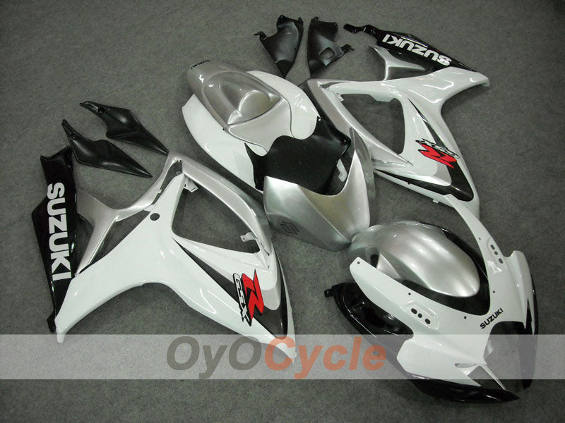 Injection Fairing kit for 06-07 GSX R750 - White, Silver - Factory Style #OYO87901315