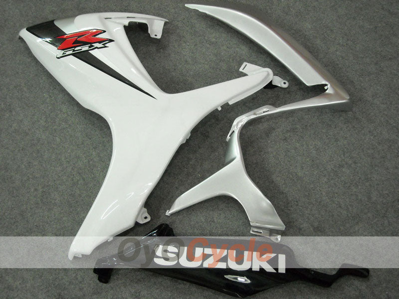 Injection Fairing kit for 06-07 GSX R600 - White, Silver - Factory Style #OYO87901534