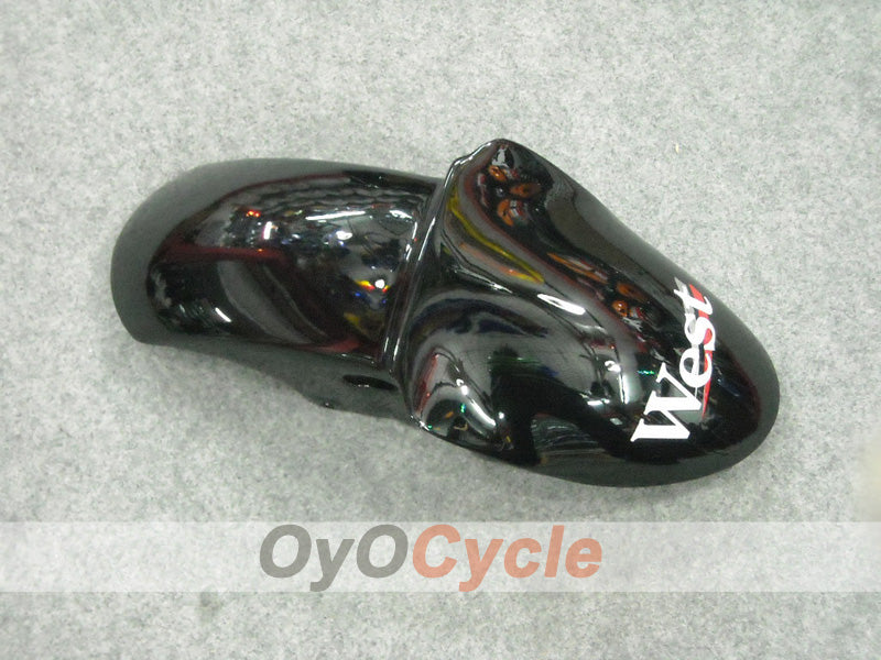 Fairing kit for 02-03 NINJA ZX-9R - White, Black - West #OYO87903055
