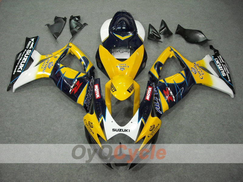 Injection Fairing kit for 06-07 GSX R750 - Yellow, Blue - Corona #OYO87901262 Secondary image