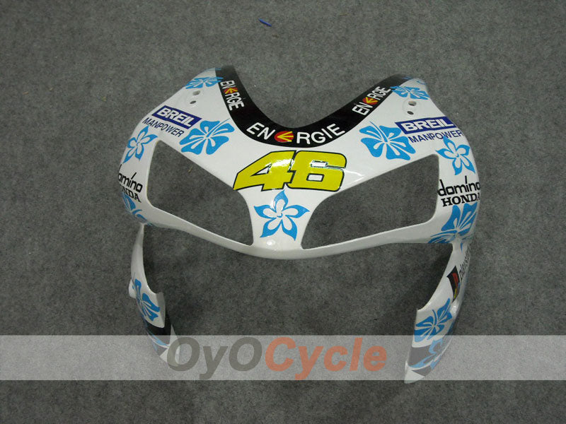 Injection Fairing kit for 03-04 CBR600RR - White, Black - Nastro Azzurro #OYO87902539