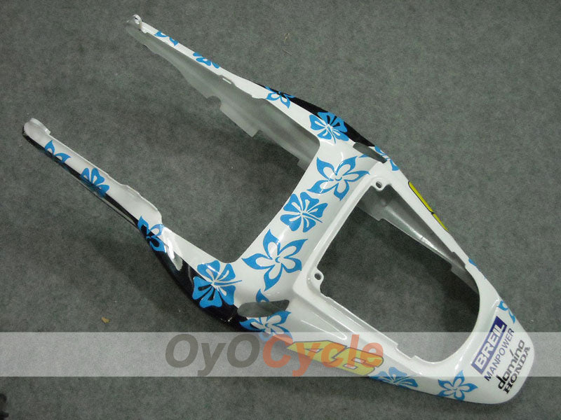 Injection Fairing kit for 03-04 CBR600RR - White, Black - Nastro Azzurro #OYO87902539
