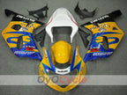 Injection Fairing kit for 01-03 GSX R600 - Yellow, Blue - Corona, MOTUL #OYO87901031