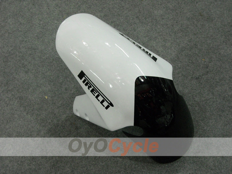 Injection Fairing kit for 01-03 GSX R600 - White, Black - Corona, MOTUL #OYO87901036