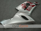 Injection Fairing kit for 05-06 NINJA ZX-6R - Red, Silver - Flame #OYO87901864